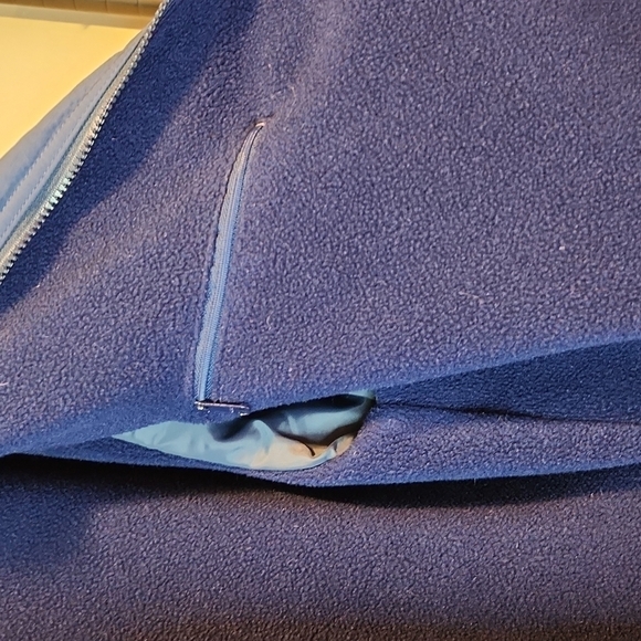 Vintage LL Bean Men’s Warm Up Bomber Jacket Fleece Lined USA Made Blue Mens XL - Picture 13 of 13